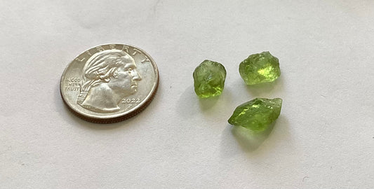 Peridot, Facet Grade Rough, 11.41 cts