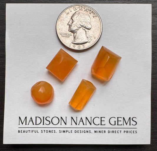 Oregon Fire Opal, Yellow Facet Grade Preforms, 37.33 cts.