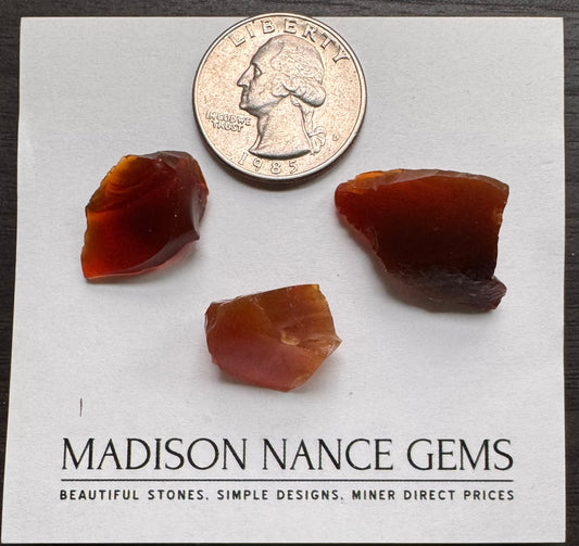 Oregon Fire Opal, Facet Grade Rough, 40.03 cts.