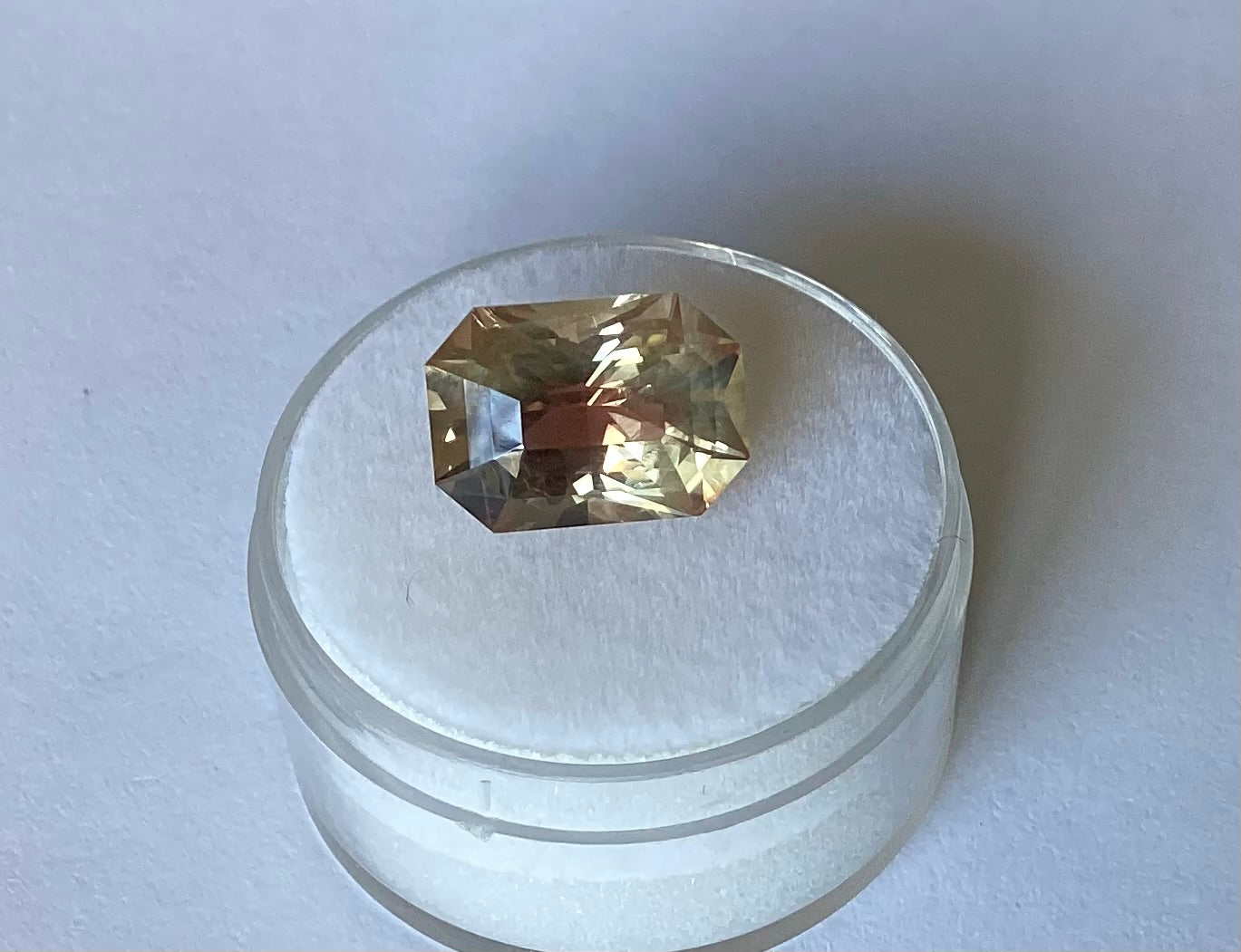 Oregon Sunstone, Watermelon Radiant Emerald Cut, 5.00 cts.