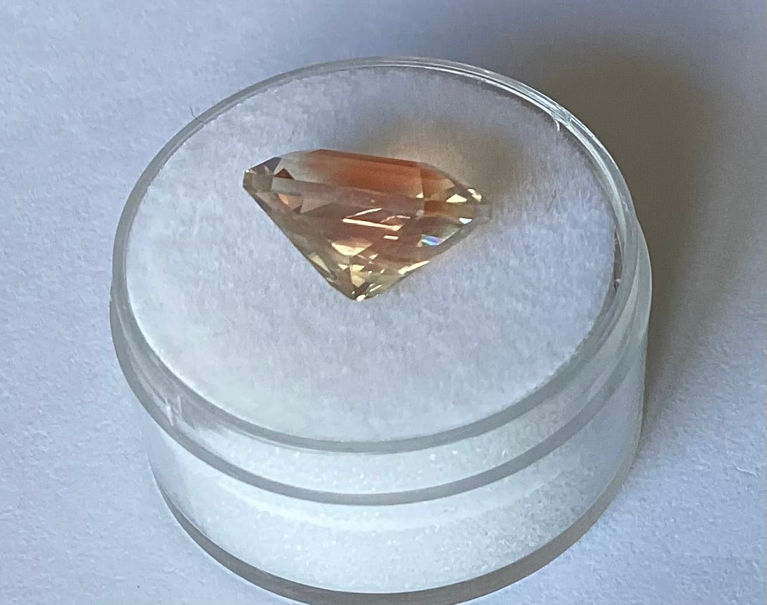 Oregon Sunstone, Watermelon Radiant Emerald Cut, 5.00 cts.