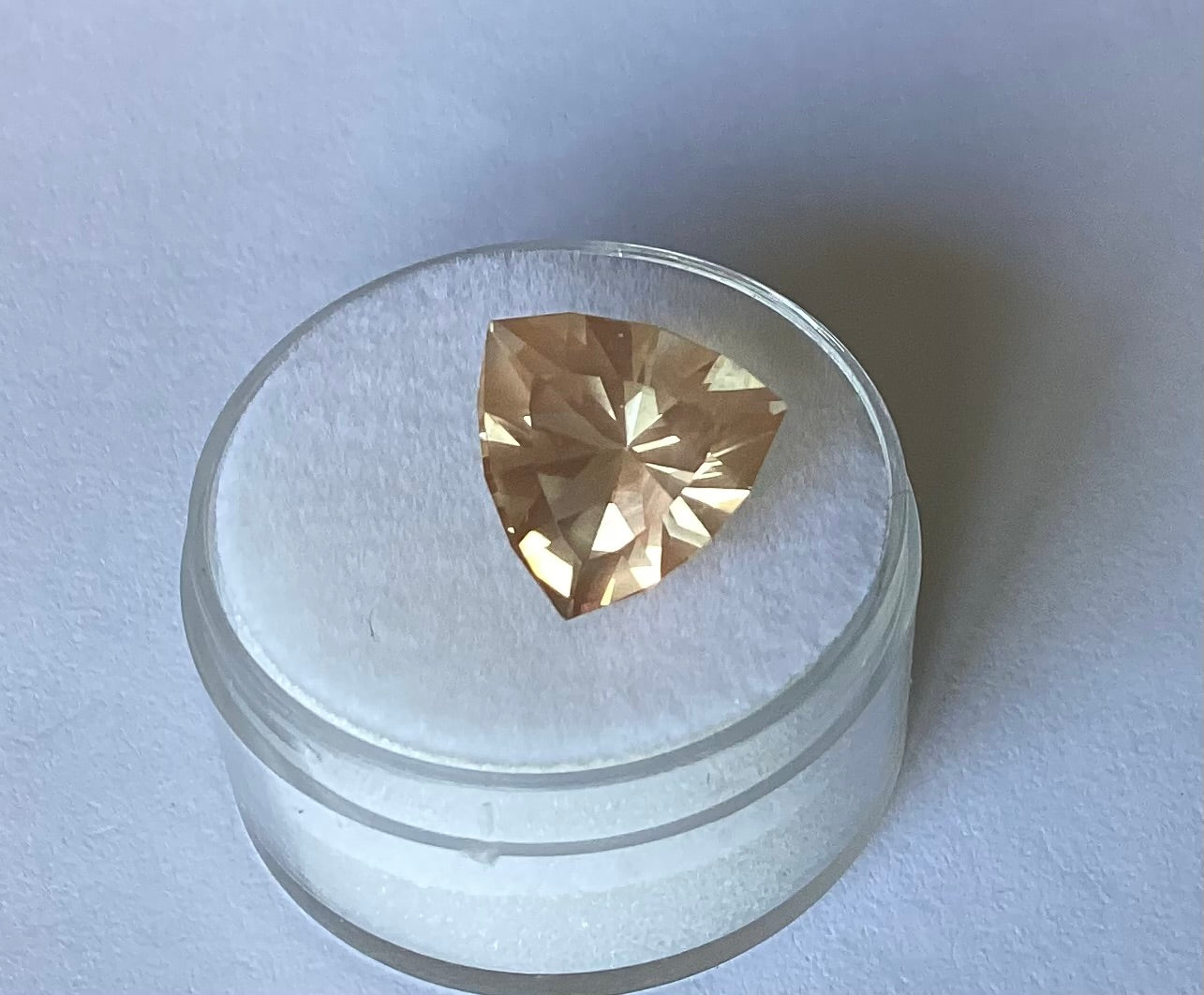 Oregon Sunstone, Schiller Trillion Cut, 5.59 cts.