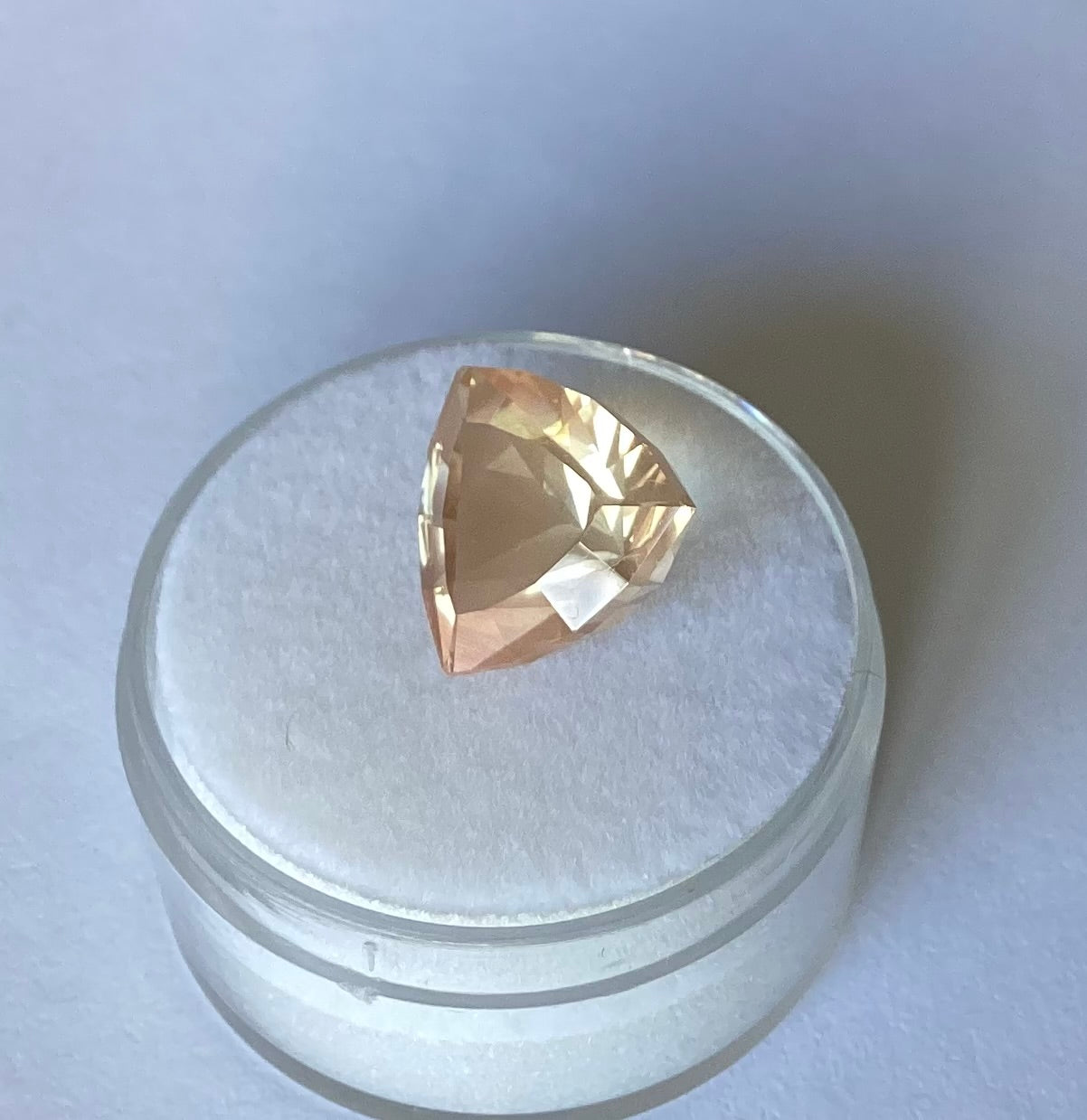 Oregon Sunstone, Schiller Trillion Cut, 5.59 cts.