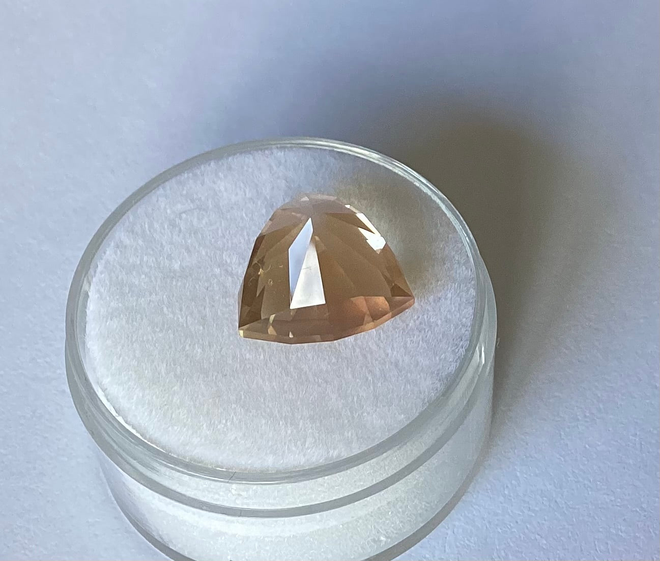 Oregon Sunstone, Schiller Trillion Cut, 5.59 cts.