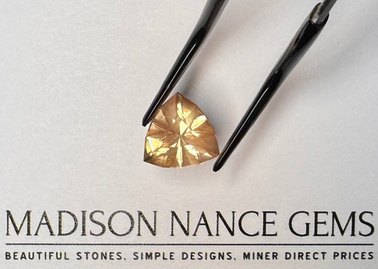 Oregon Sunstone, Schiller Trillion Cut, 5.59 cts.