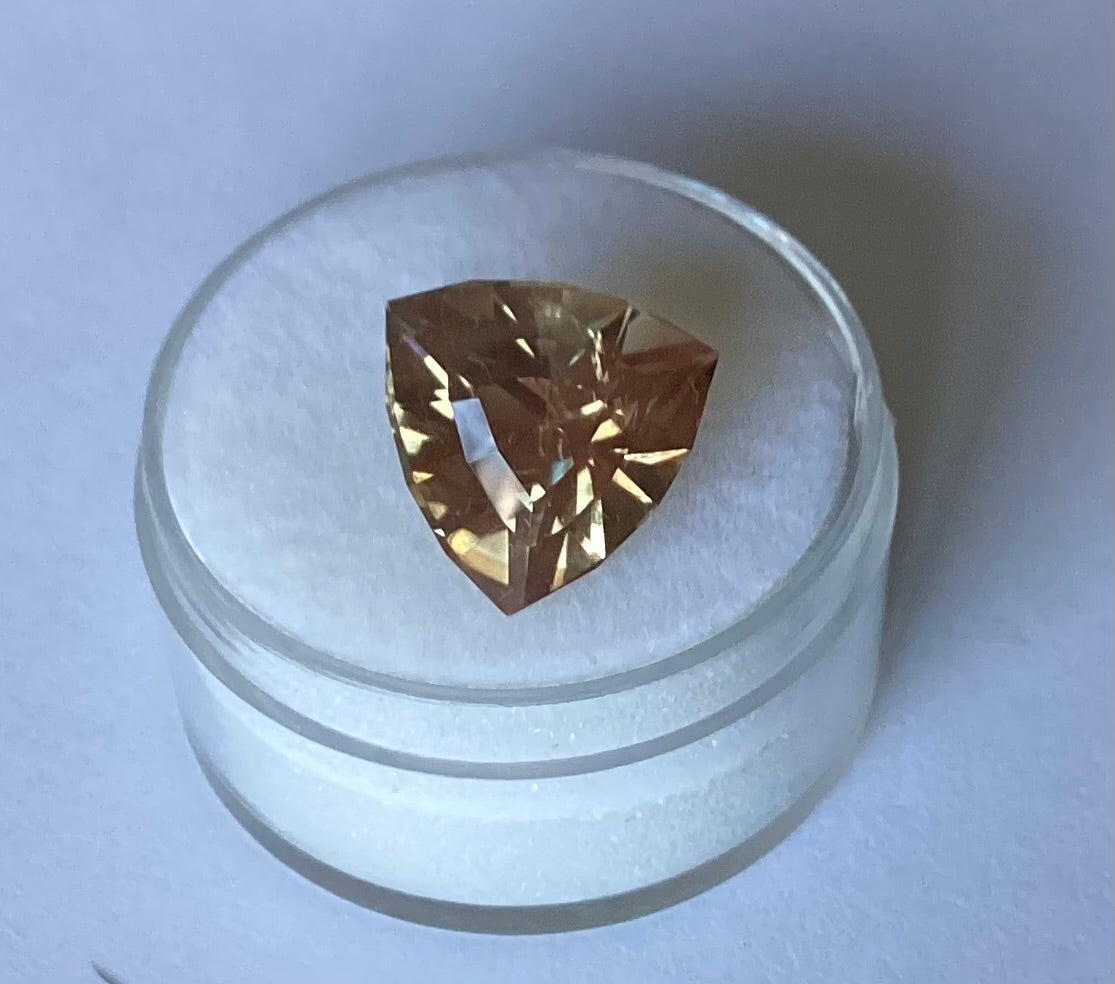 Oregon Sunstone, Purple Trillion Cut, 5.83 cts.