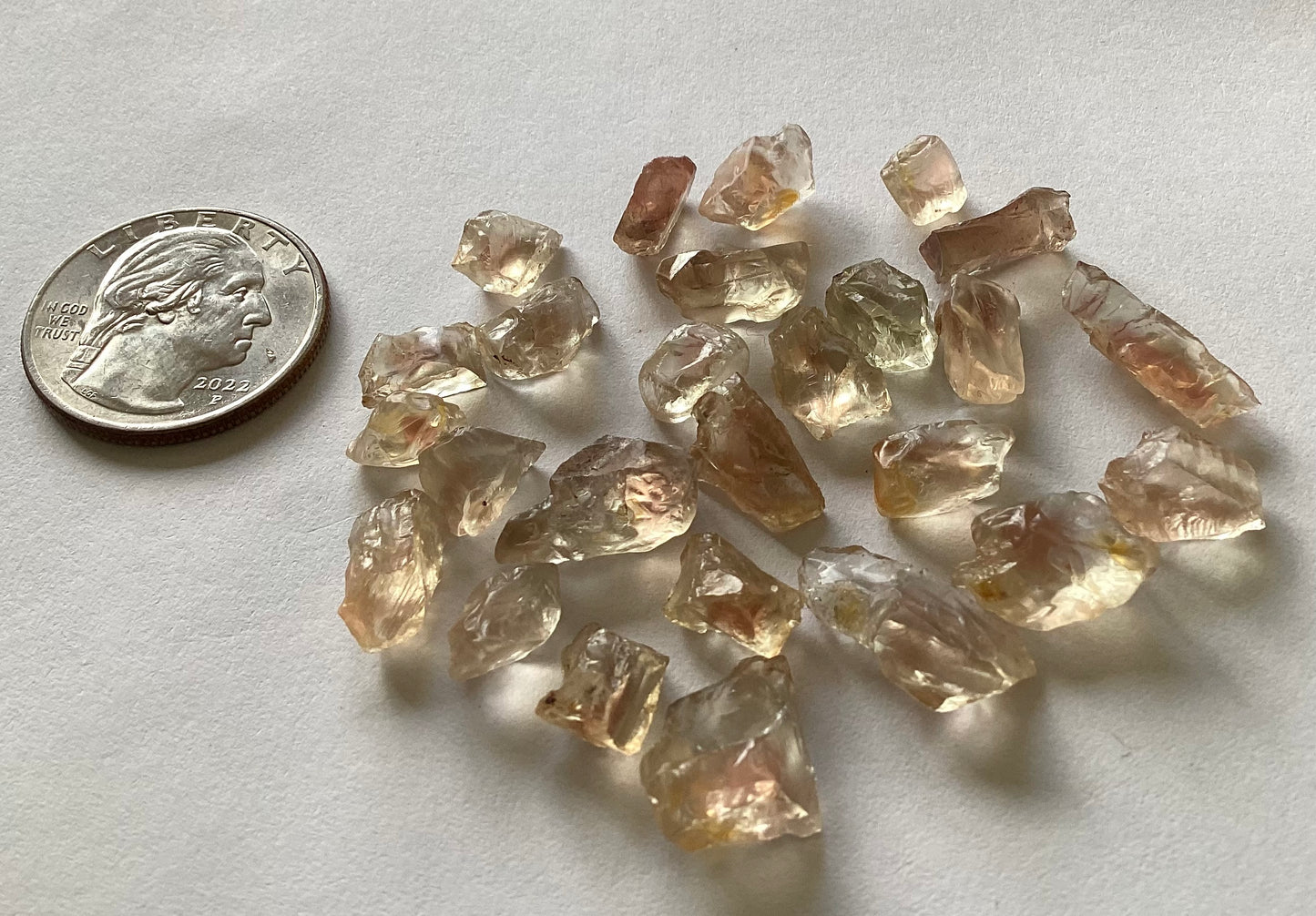 Oregon Sunstone, Facet Grade Rough Parcels - Reds, 74.15 cts.