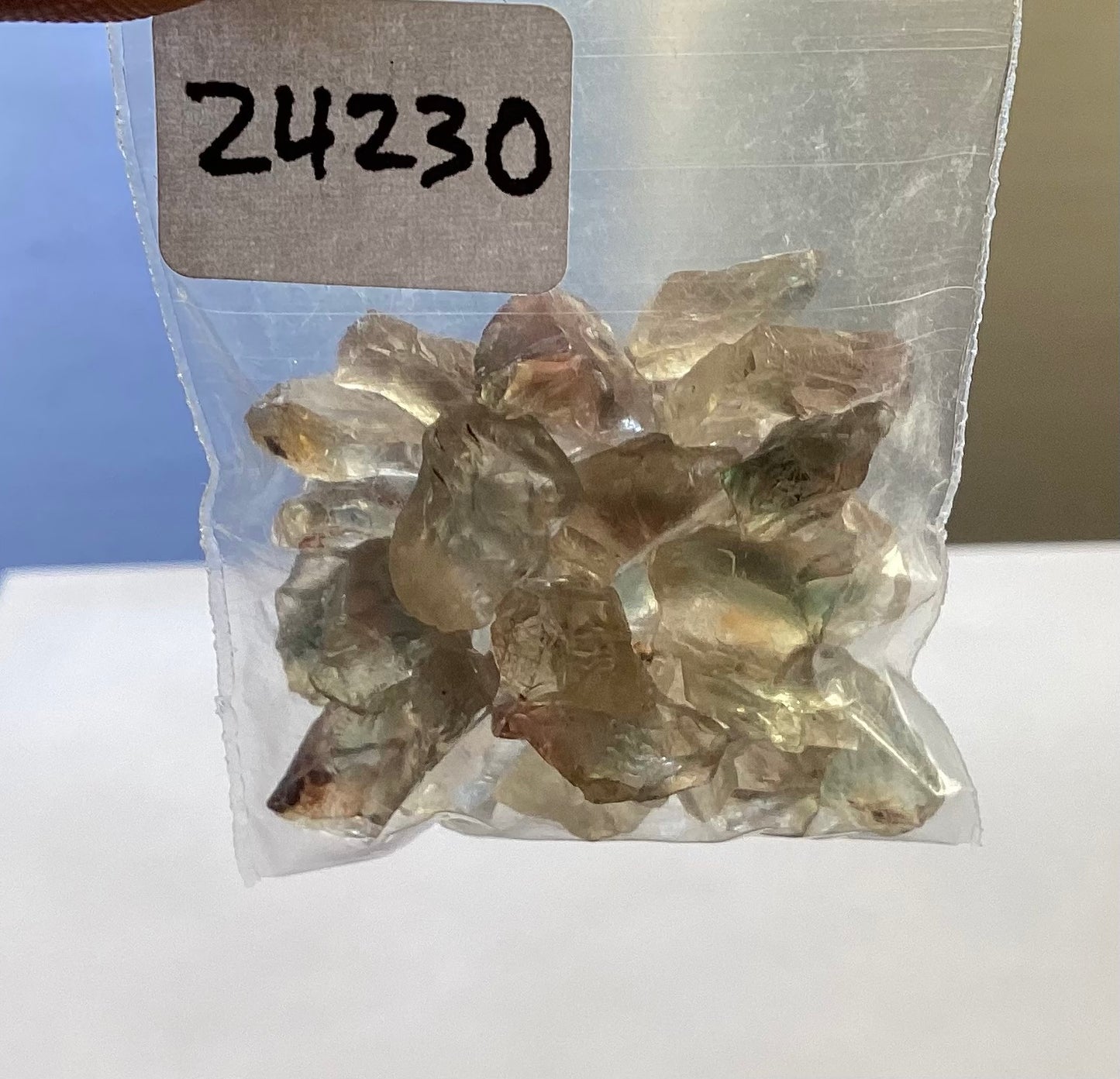 Oregon Sunstone, Facet Grade Rough Parcels - Greens, 63.89 cts.