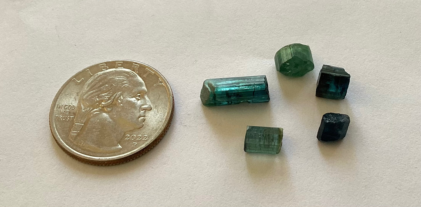 Indicolite Tourmaline, Cab Grade Rough, 12.65 cts.