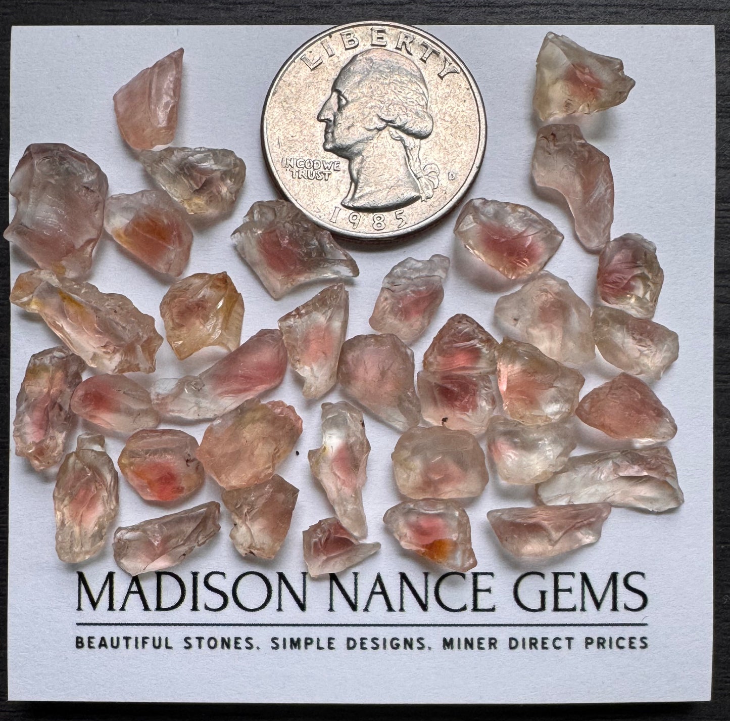 Oregon Sunstone, Red Facet Grade Rough, 75.00 cts.