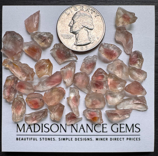 Oregon Sunstone, Red Facet Grade Rough, 75.00 cts.