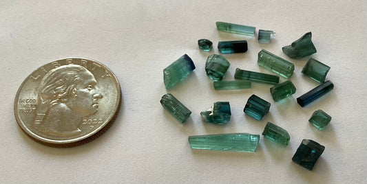 Indicolite Tourmaline, Cab Grade Rough, 15.67 cts.