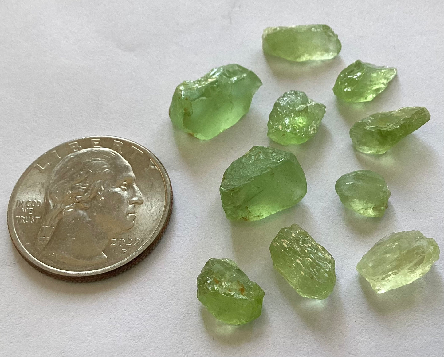 Peridot, Cab Grade Rough, 39.84 cts