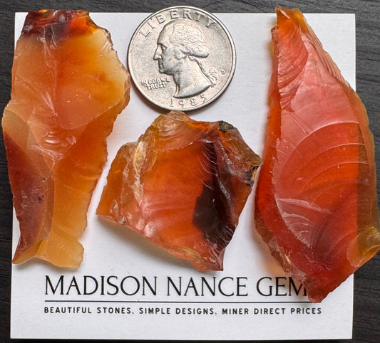 Oregon Fire Opal, Facet Grade Rough, 167.30 cts.