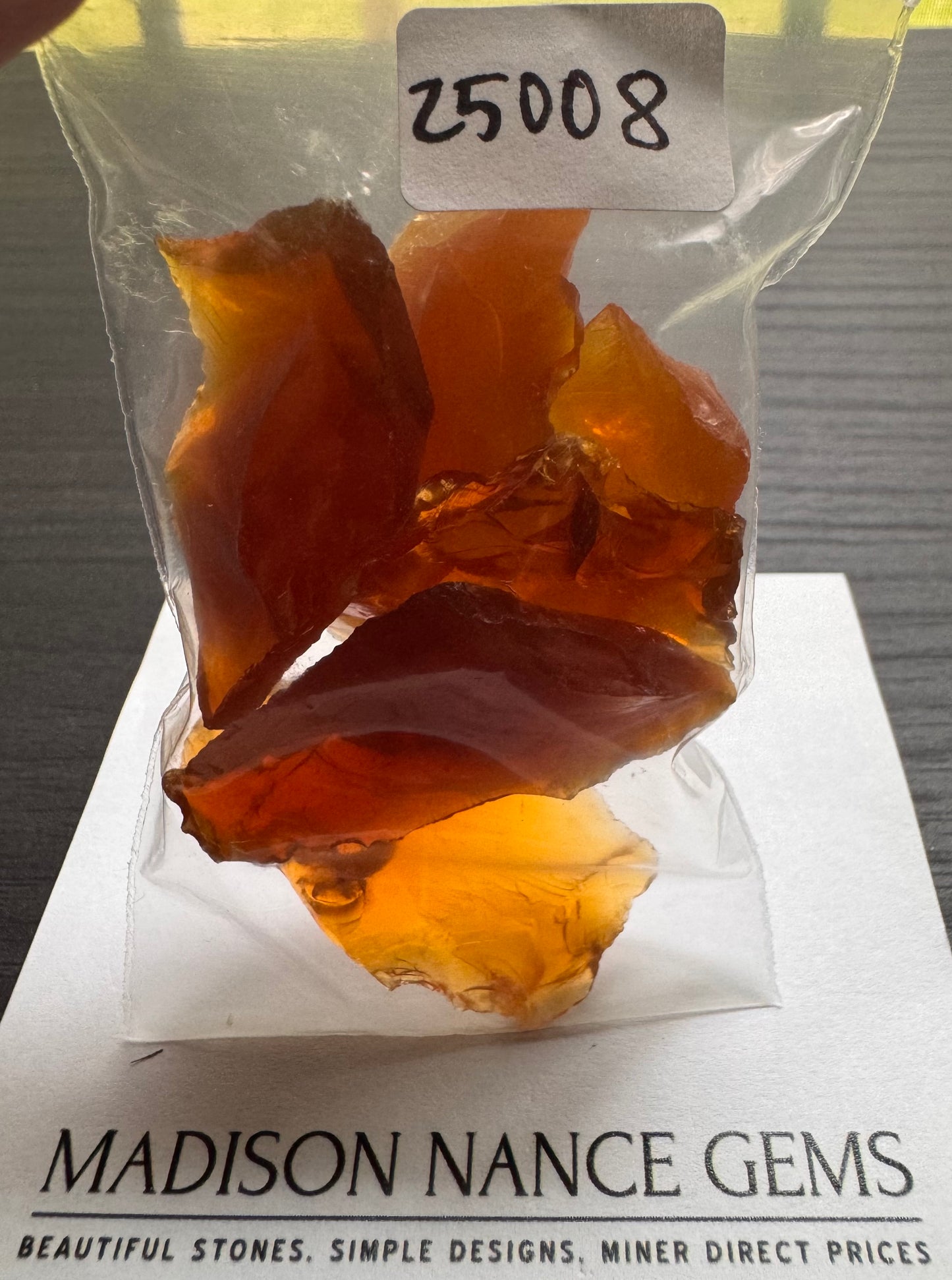 Oregon Fire Opal, Orange Decorative Grade Rough, 133.10 cts.