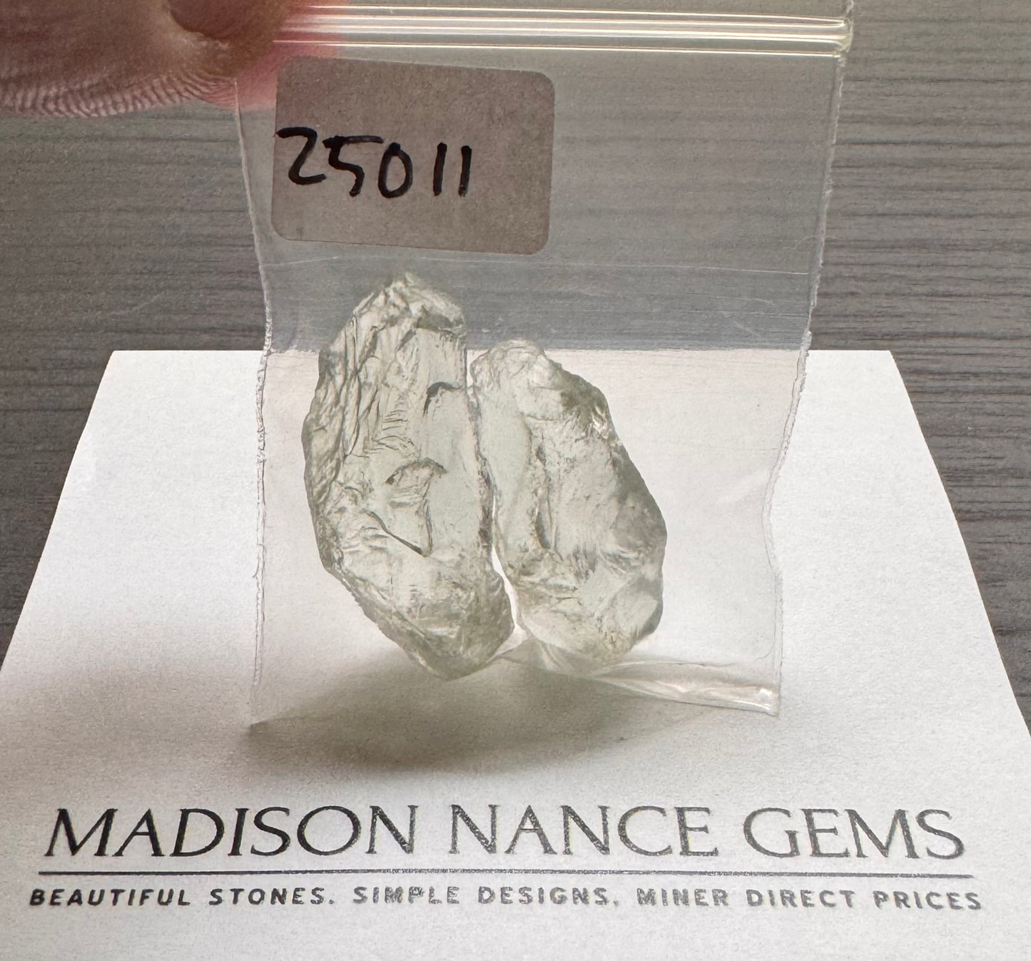 Prasiolite, Facet Rough Parcel, 50.27 cts.