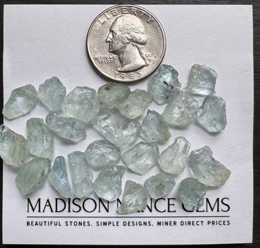 Aquamarine, Decorative Grade Rough, 69.45 cts.