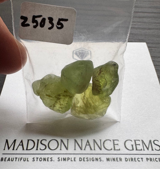 Peridot, Cab Grade Rough, 63.98 cts.