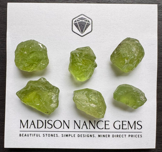Peridot, Cab Grade Rough, 131.09 cts.