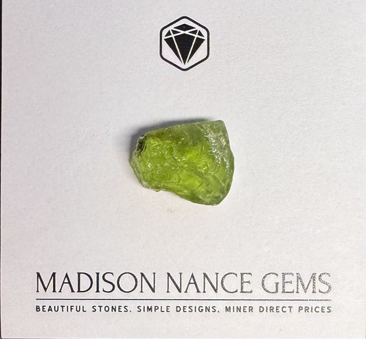 Peridot, Facet Grade Rough, 32.06 cts.