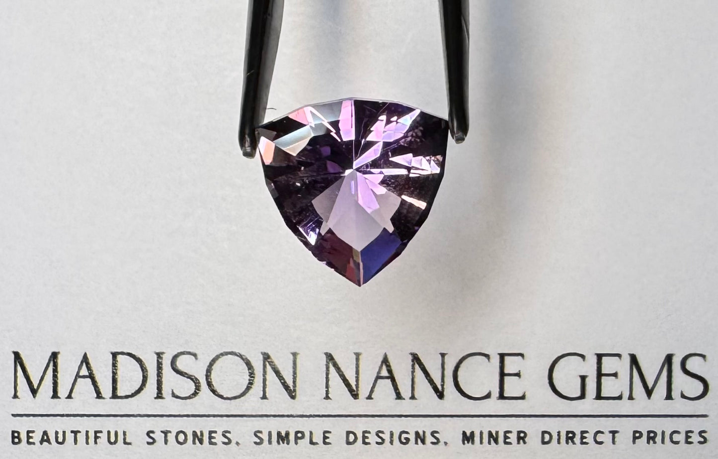 Ametrine, Purple and Orange Trillion Cut, 6.78 cts