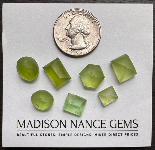 Peridot, Preform Parcel, 57.66 cts.