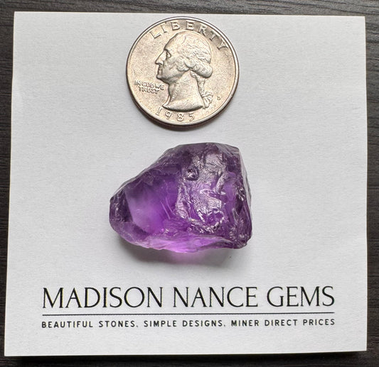Amethyst, Facet Grade Crystal, 71.75 cts.