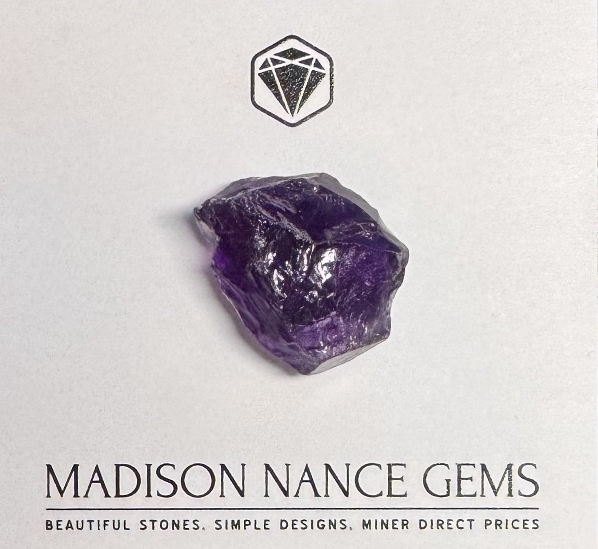 Amethyst, Facet Grade Rough, 51.14 cts.