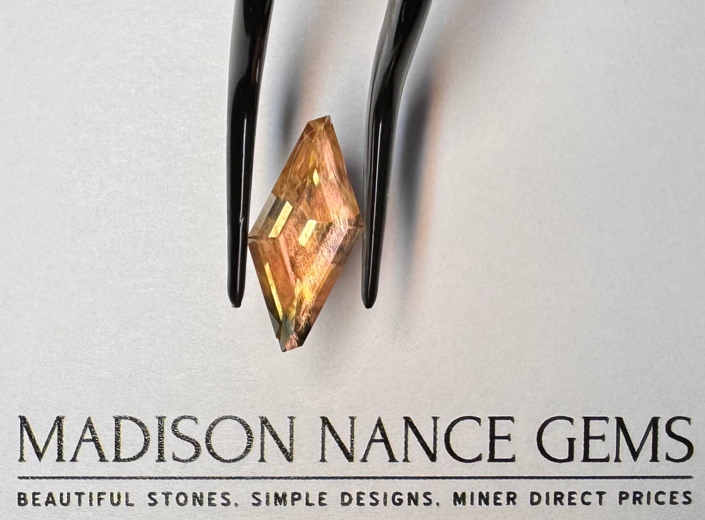 Oregon Sunstone, Cut Schiller Freeform, 4.88 cts.