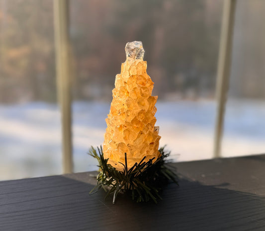 Gemstone Tree Light Decorations, Clear Oregon Sunstone