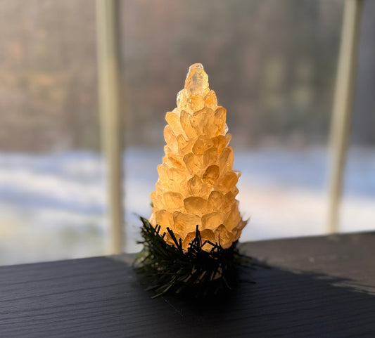 Gemstone Tree Light Decorations, Clear Oregon Sunstone