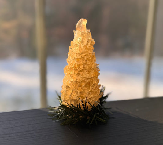 Gemstone Tree Light Decorations, Clear Oregon Sunstone