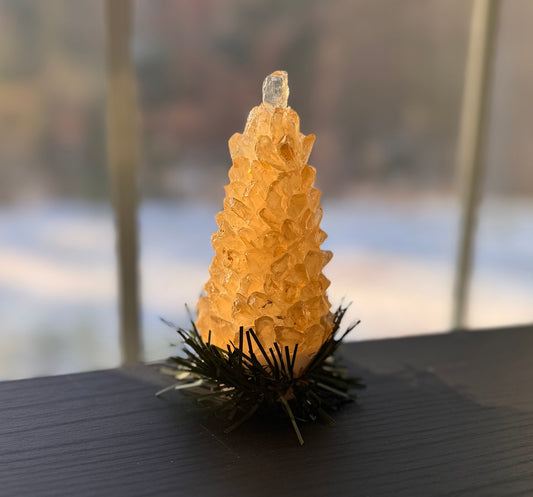 Gemstone Tree Light Decorations, Clear Oregon Sunstone