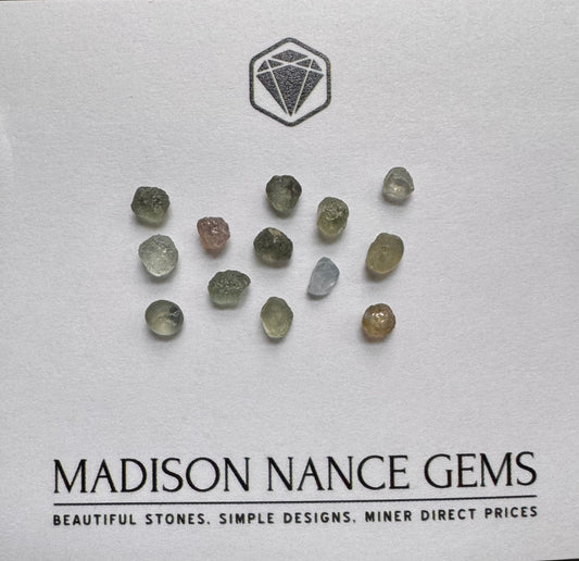 Montana Sapphires, Facet Grade Rough, 9.74 cts.