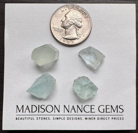Aquamarine, Cab Grade Rough, 43.87 cts.