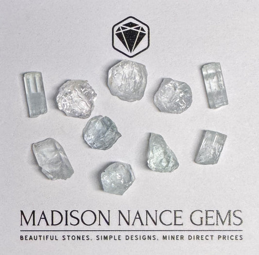 Aquamarine, Facet Grade Rough, 36.30 cts.
