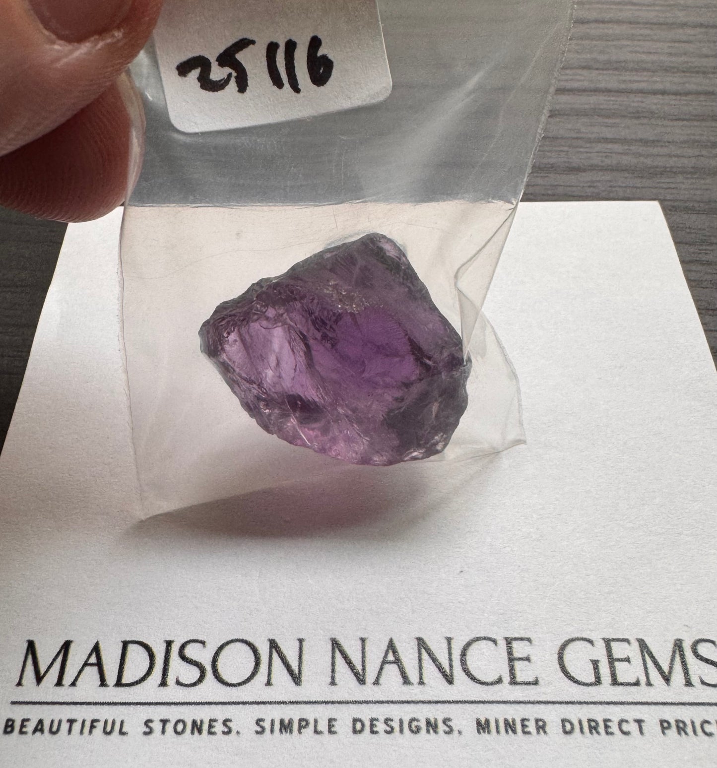Amethyst, Facet Grade Crystal, 46.95 cts.