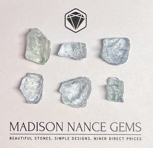 Aquamarine, Facet Grade Rough, 52.55 cts.