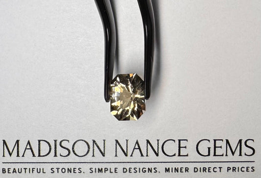 Smoky Quartz, Light Brown Radiant Emerald Cut, 3.35 cts.