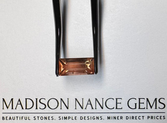 Oregon Sunstone, Watermelon Baguette Cut, 2.70 cts.