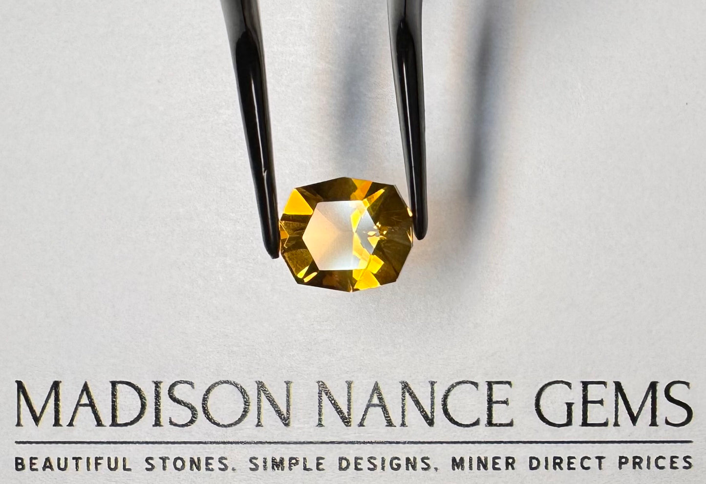 Citrine, Golden Orange Oval Cut, 3.49 cts.