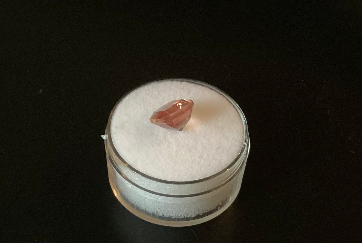 Oregon Sunstone, Red Square Cut, 2.35 cts.