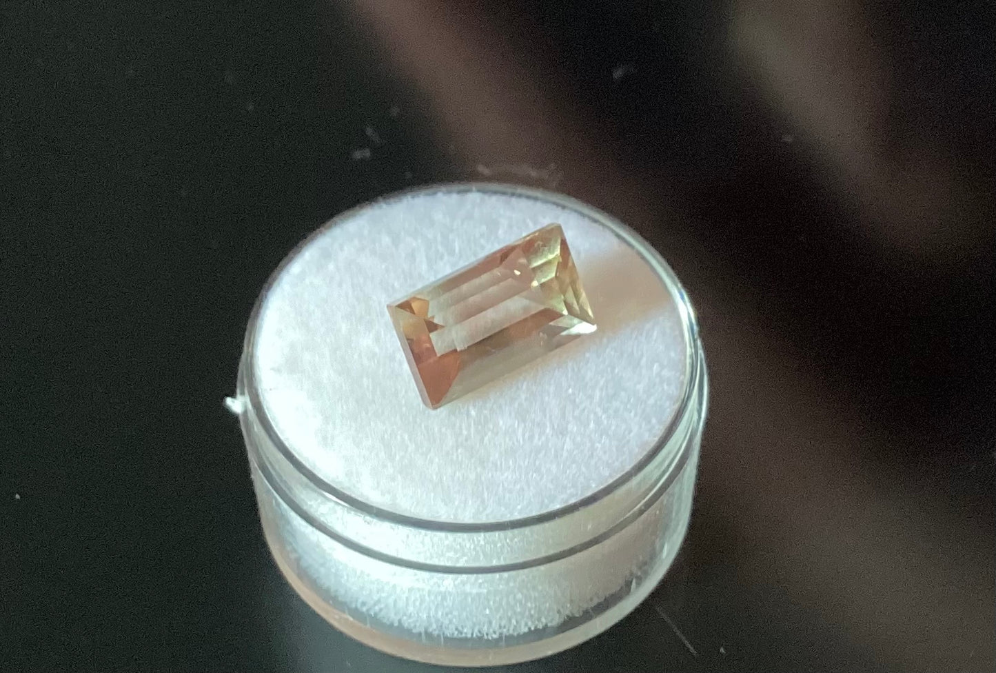 Oregon Sunstone, Mystique Baguette Cut, 4.53 cts.