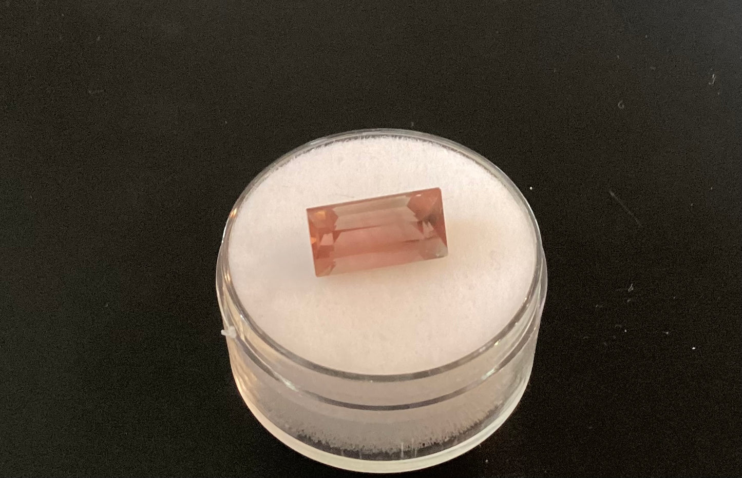 Oregon Sunstone, Watermelon Baguette Cut, 3.20 cts.