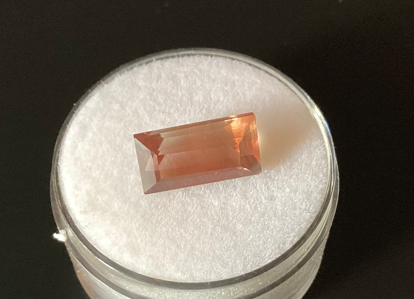 Oregon Sunstone, Watermelon Baguette Cut, 3.20 cts.