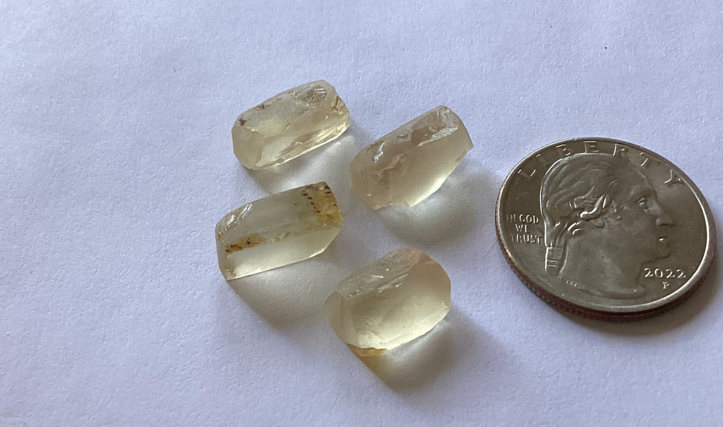 Oregon Sunstone, Facet Grade Trimmed Rough - Clear, 27.50 cts.