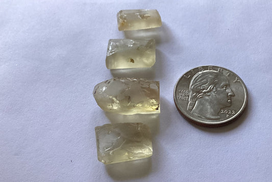 Oregon Sunstone, Facet Grade Trimmed Rough - Clear, 50.00 cts.