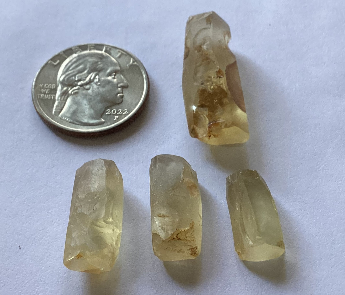 Oregon Sunstone, Facet Grade Trimmed Rough - Clear, 53.31 cts.