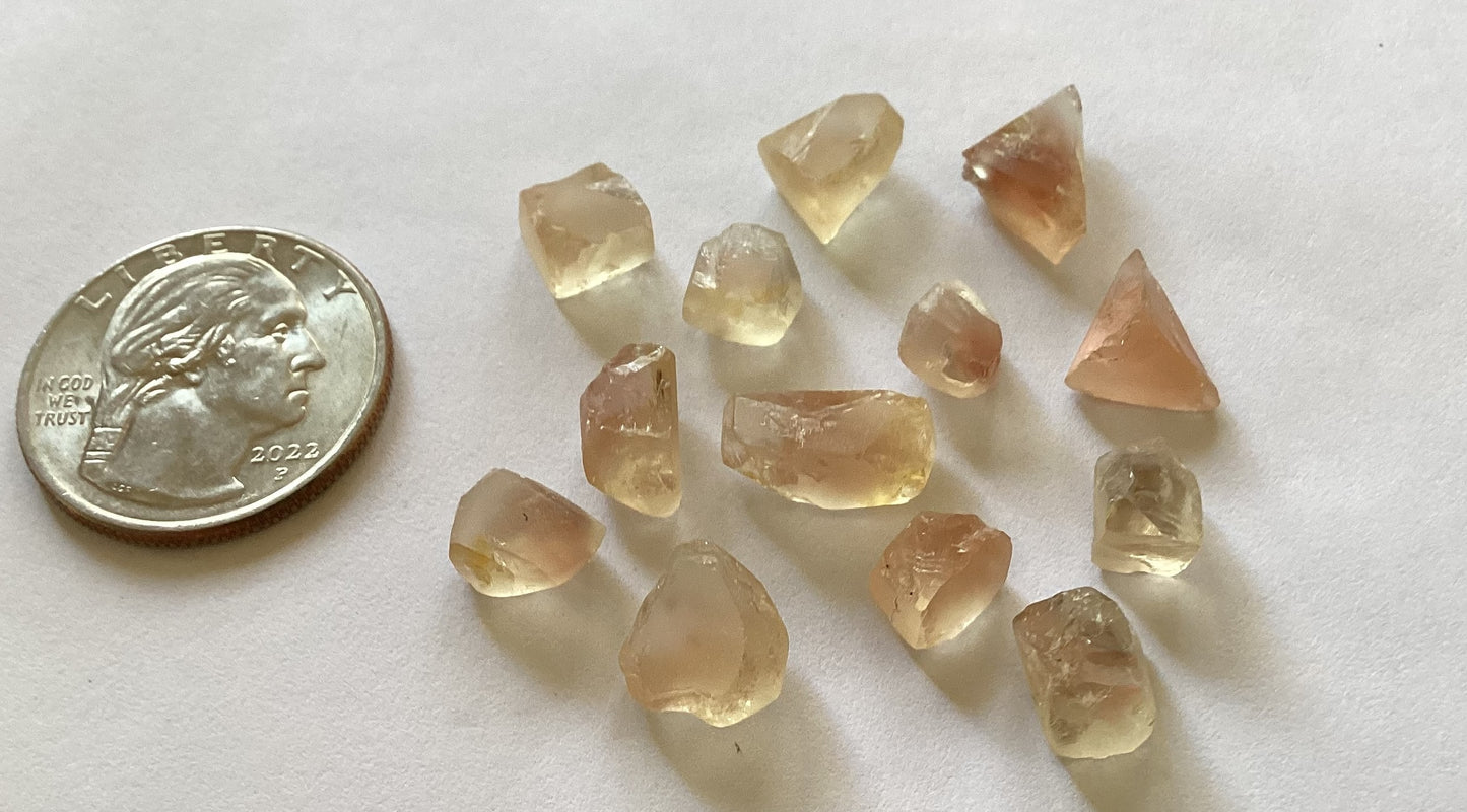 Oregon Sunstone, Facet Grade Trimmed Rough - Schiller, 40.86 cts.