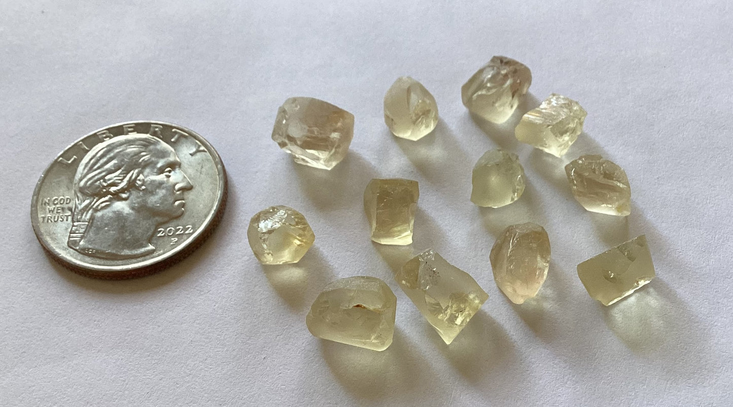 Oregon Sunstone, Facet Grade Trimmed Rough - Clear, 37.98 cts.